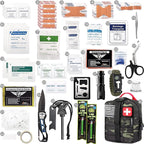 EVERLIT 250 Pieces Survival First Aid Kit IFAK EMT Molle Pouch Survival Kit Outdoor Gear Emergency Kits Trauma Bag for Campin