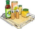 LYNK PROFESSIONAL® Élite™ Pull Out Spice Organization for Cabinets - 10-3/8 inch Wide – Spice Rack for Inside Cabinets – Wood