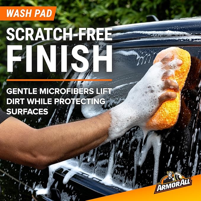 Armor All Premier Car Care Kit, Includes Car Wax & Wash Kit, Glass Cleaner, Car Air Freshener, Tire & Wheel Cleaner (8 Piece 