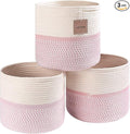voten Cube Storage Baksets Bins 11x11’’ Fit 12x12’’ Organizer Bookcases Shelving,Stylish&Durable Woven Cotton Basket Containe
