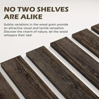48 Inch Floating Shelves for Wall, 8"D High End Solid Hardwood Shelves for Decor Storage, Rustic Wall Shelves with Invisible 