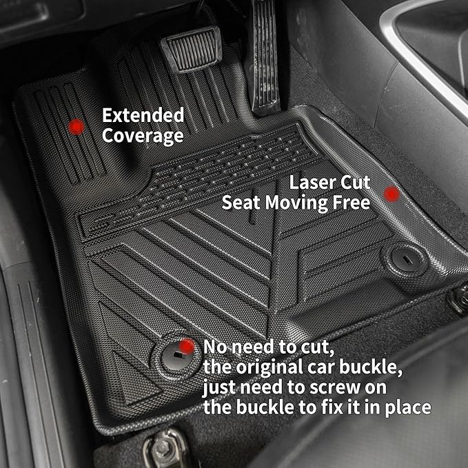 Floor Mats Compatible with 2022-2025 2026 Hyundai Tucson Trunk Mat Cargo Liner Cargo Mat TPE All Weather Back Seat Cover Protector 2024 Tucson Accessories(Floor Mats+Backrest Mats+Trunk Mat)