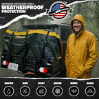 Mockins 30 Cu Ft Trailer Hitch Cargo Carrier Bag | 60"x24"x36" Weatherproof Cargo Bag for Hitch Carrier | Waterproof Truck Bed Storage Set | Vinyl Vehicle Soft-Shell Carriers for Road Trips & Camping