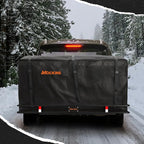 Mockins 40 CuFt XXL Trailer Hitch Cargo Carrier Bag | 70"x30"x33" Waterproof Cargo Bag for Hitch Carrier | All-Weather Abrasion-Resistant Vinyl Vehicle Soft-Shell Carriers w/Straps, Lock & Carry Bag