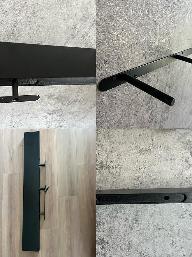 IEO Long Wooden Floating Shelves for Room Wall, Natural Wood Floating Shelves Wall Mounted Kitchen Shelf for Living Room, Bed