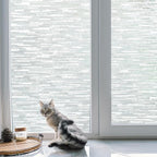Volcanics Window Privacy Film with Installation Tools, Frosted Glass Window Film, Removable Window Clings for Home Office, Static Cling Opaque Stickers, UV Blocking 17.5 x 78.7 Inches