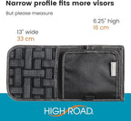 High Road Car Sun Visor Organizer with Hidden Auto Registration and Insurance Holder, Car Visor Mirror and Grip Band Storage Panel for Sunglasses and Driving Essentials