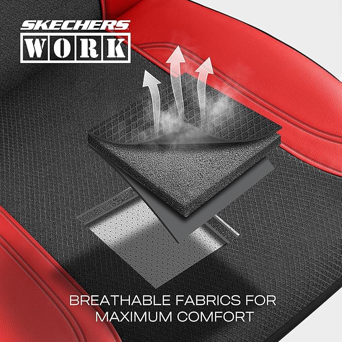 Skechers Car Seat Covers, Work Leather Seat Covers 5-Times Stronger Built-in Webbing, Oxford Fabric Seat Cover Full Sets, Air