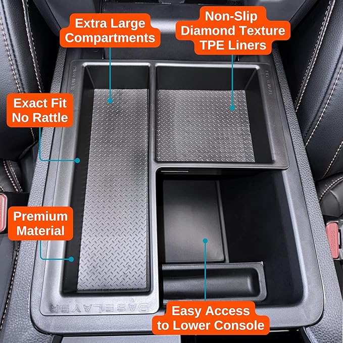 Vehicle OCD – Center Console Tray for Pilot (2023-2026), Ridgeline (2024-2026), and Passport (2024-2026) – Made in USA - SLX186