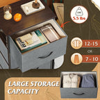 WLIVE Dresser with 4 Drawers, Storage Tower, Organizer Unit, Fabric Dresser for Bedroom, Hallway, Entryway, Closets, Sturdy S