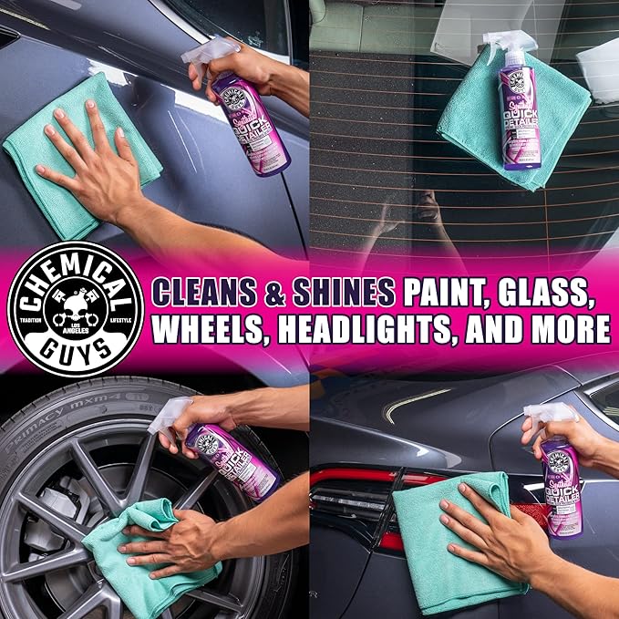 Chemical Guys Synthetic Quick Detailer – High Gloss Quick Detailer Spray, Safe for Cars, Trucks, SUVs, Motorcycles and RVs, R