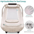 Waterproof Baby Car Seat Cover，YVMVDV Patented Cold Weather Carseat Cover for Babies,Infant Car Seat Cover Canopy for Boy Gir
