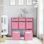 Cube Storage Organizer with Storage Bins Included - The Perfect Closet Organizers and Storage Solution. Includes 9 Storage Cu