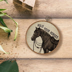 KSDUT Vintage Horse Wall Art Decor - Preppy Trendy Western Wall Art Canvas Frame Hanging Prints, Retro Inspirational Hold You