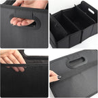 Large Capacity Trunk Organizer for Car,Foldable Multi-Compartment SUV Trunk Organizer for Storaging Tools Toys Foods,