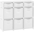 Cube Storage Organizer with Storage Bins Included - The Perfect Closet Organizers and Storage Solution. Includes 9 Storage Cu