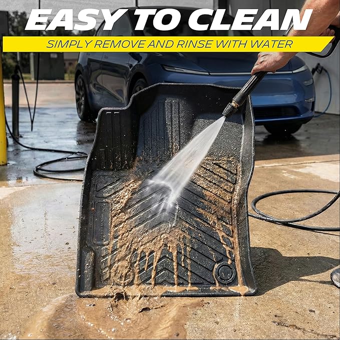 Michelin Premier Series Floor Mats for 2017-2023 Tesla Model 3, 3PCS, All-Weather Floor Liner, Custom Fit, Durable TPE, Non-Slip,Not Fit 2024+ Model 3 Highland