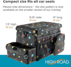 High Road CarHop Car Organizer for Kids and Passenger Seat Organizer for Adults - Road Trip Cooler with Car Cup Holder Tray and 6 Organization and Storage Pockets