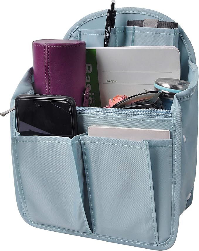 Vercord Backpack Organizer Insert Liner Hanging Travel Bag in Bag with Many Pockets