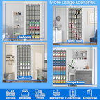 over the door shoe organizer,2025 upgraded,shoe organizer,35 Huge pockets,over door shoe organizer,Store size 13 shoes,shoe o