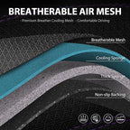 CAR PASS Comfortable 3D Foam Mesh Leather Car Seat Covers Front, Air Cool Mesh Breathable Front Seat Covers for Car, Universa
