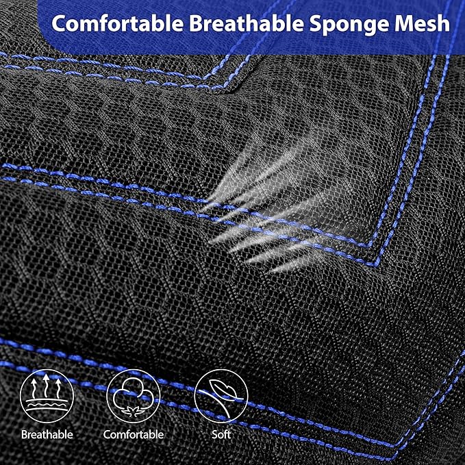 CAR PASS 3D Foam Mesh Leather Car Seat Covers Front Seats, Breathable Front Seat Cover for Cars, Comfortable Universal Fit fo