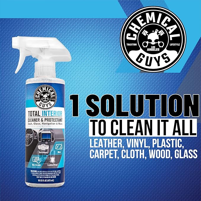 Chemical Guys SPI22016 Total Interior Cleaner and Protectant, Safe for Cars, Trucks, SUVs, Jeeps, Motorcycles, RVs & More, 16
