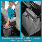 High Road TrashStash Hanging Car Garbage Bag with Push-Close Lid and Waterproof Bin for Cars, SUVs and Trucks - Holds 3 Gallons of Car Trash
