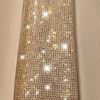 CAR PASS Beige Oxford Bling Diamond Car Seat Covers Full Set Interior Sets, Waterproof Shining Glitter Sparkly Crystal Univer