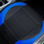 CAR PASS Leather Car Seat Covers Front Seats Only, with Air Mesh Front Seat Covers Breathable, Cool Automotive Seat Cover 2 P