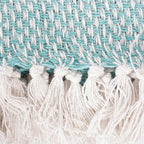 DII 100% Cotton Basket Weave Throw for Indoor/Outdoor Use Camping Bbq's Beaches Everyday Blanket, 50 x 60, Woven Stripe