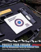 Cedar Mill Fine Firearms Gun Safe Dehumidifier - 50g Rechargeable Desiccant Packs - Reusable Moisture Absorbers for Pistol