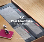 LeanTravel Premium Compression Packing Cubes for Travel - Suitcase Organizer Bags with Double Zipper & Breathable Mesh Panel 