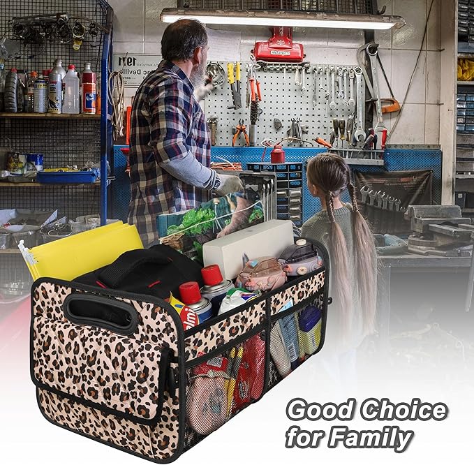Deosk Car Trunk Organzier for suv,Car Organziers and Storage with 6 Big Pocket for Women/Men 50L Waterproof Polyester Trunk