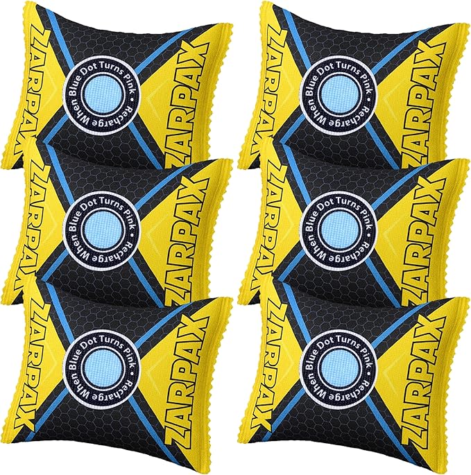 4.4 oz/125g Rechargeable Desiccant Packs Dehumidifier Bag - 6 Pack - Moisture Absorbers For Safes, Car, Bathroom, Storage - M