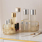 YCIA&DONE Corner Bathroom Counter Organizer, Makeup Organizer for Vanity, Skincare Cosmetic Perfume Tray, Corner Countertop S