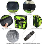 Cute Car Trash Can with Lid – Multipurpose Collapsible Trash Bin for Car, Leak-Proof Organizer, Waterproof Garbage Can with Storage Pockets & Adjustable Straps, 2 Gallons (Camo Green)