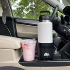 Integral Hydro Expander - Car Cup Holder Expander Organizer with Adjustable Base - Rubber Tabs Hold Most 32 - 40 oz Bottles a
