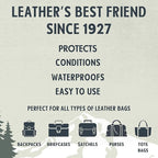 Snowshoe Balm for Bags, Made in USA Since 1927 - Protect, Condition, Restore & Waterproof - Leather Conditioner for Purses, B