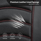 CAR PASS Comfortable 3D Foam Mesh Leather Car Seat Covers Front, Air Cool Mesh Breathable Front Seat Covers for Car, Universa