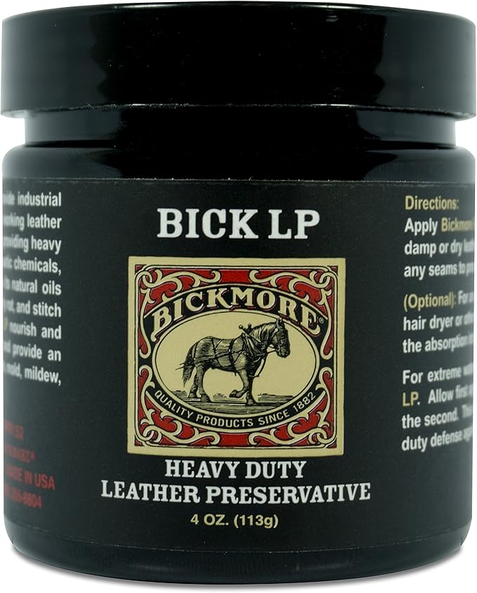 Bickmore Leather Conditioner, Scratch Repair Bick LP 4oz - Heavy Duty LP Leather Preservative | Leather Protector, Softener a