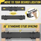 klasit Garage Wall Organizer,12Pack Carries 600 lbs,Garden Tool Organizer 49.5in With Large Storage Space,Easy Assembly, Stur
