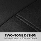 BDK carXS Seat Covers for Cars, Black Two-Tone with Matching Back Seat Cover, Made to Fit Most Auto Truck Van SUV, Interior C