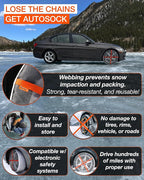 Snow Socks for Tires, Grip Boost Traction Device (HP830)
