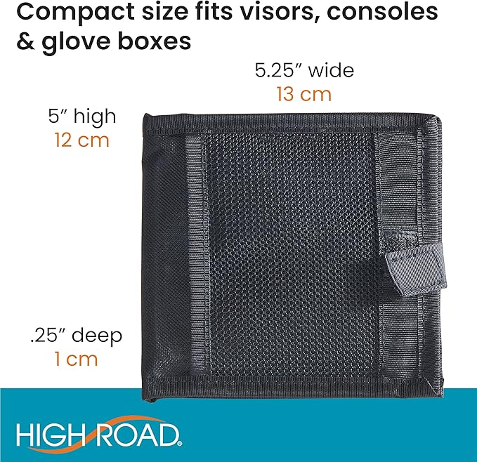 High Road 10-Pack Car Sun Visor Registration and Insurance Card Holder for Trucks and Cargo Vans with 2 Hidden Clear Vinyl Pockets