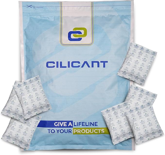 CILICAnt 5-gram Desiccant Pouches, 200 pcs Pack, Food Grade Moisture Absorbers Ideal for Packaging of Shoes, Jewelry,