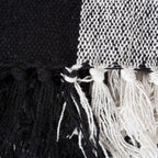 DII Buffalo Check Collection Rustic Farmhouse Throw Blanket with Tassles, 50x60, Black/White (Pack of 2)