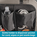 High Road BackPockets Seat Back Organizer - Back of Seat Organizer and Seat Protector with Storage Pockets and Bag Dispensers for Car, SUV, Truck or Van