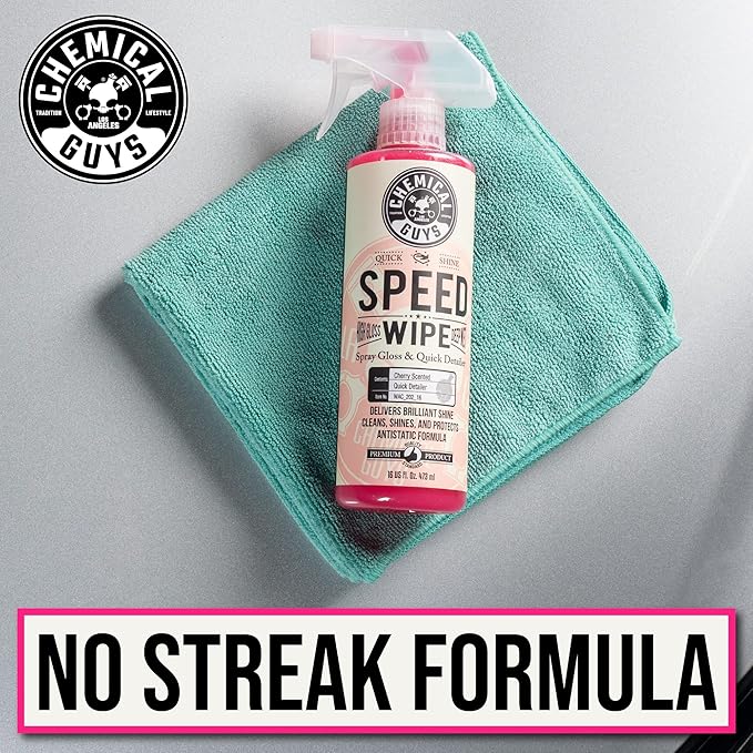 Chemical Guys Speed Wipe Quick Detailer - High Gloss, Streak-Free Shine, Detail Spray for Cars, Trucks, Motorcycles, RVs, and
