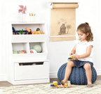 UTEX Kids Toy Storage Organizer, Bookshelf for Kids and Bookcase with Drawer, Children Open Storage Cubby for Playroom Nurser